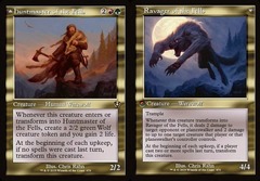 (470) Huntmaster of the Fells // Ravager of the Fells - FOIL - RETRO FRAME